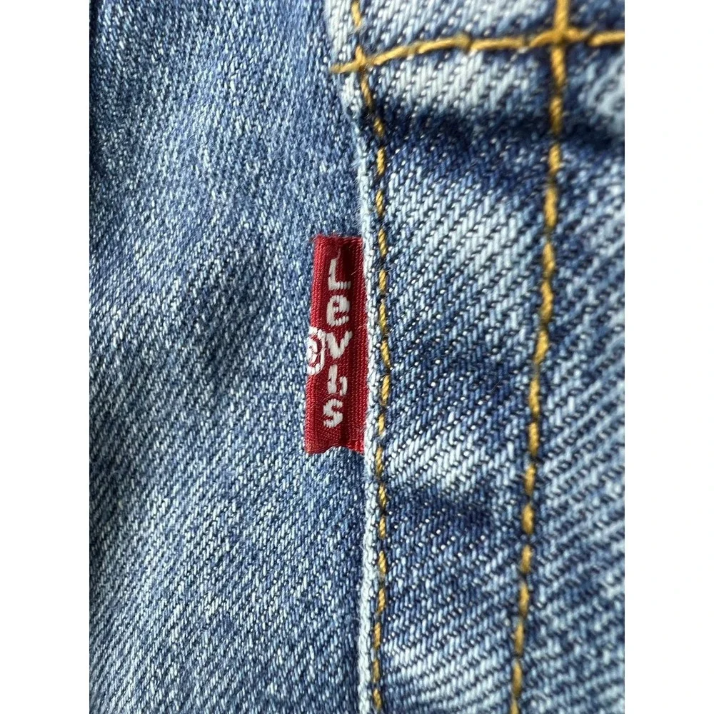 Levis 514 Mens 28x30 Blue Medium Wash Regular Straight Stretch Denim Jeans